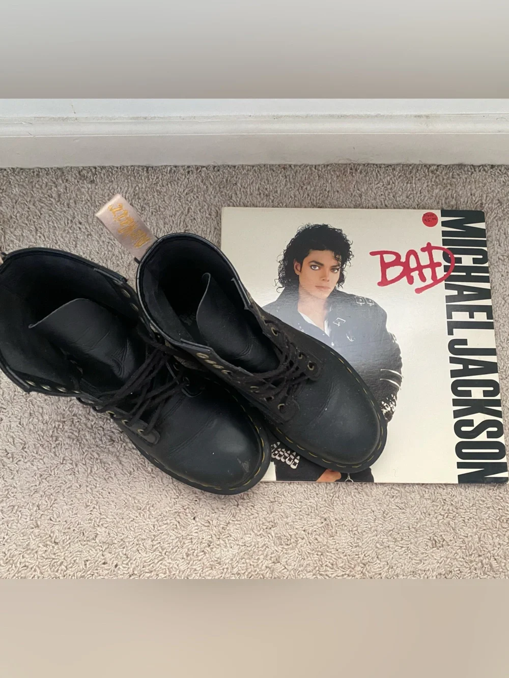 Dr. Martens Black Leather Lace-Up Boots